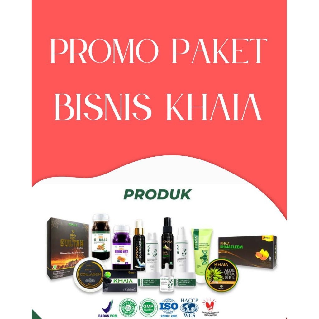 Promo Paket Bisnis Khaia | Promo Paket Usaha Khaia | Promo Paket Reseller Khaia | Promo Paket Bisnis