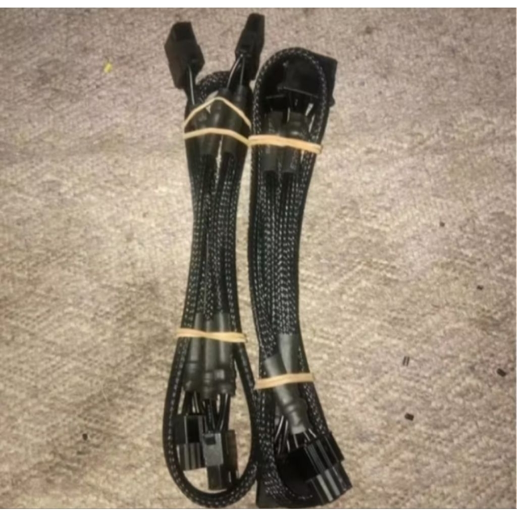 kabel modular 6 pin to molex 3 cabang psu seasonic focus