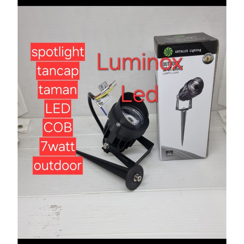 lampu tancap taman DC 12v 7watt 7w / lampu spot outdoor 7w artalux 7watt 12v dc