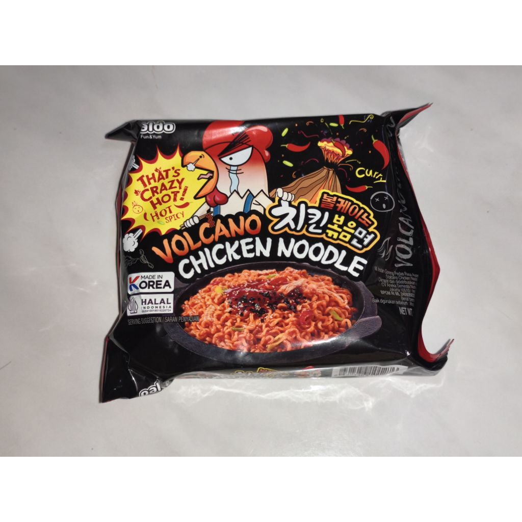 

PALDO VOLCANO CHICKEN NOODLE HOT SPICY 140 GRAM HALAL