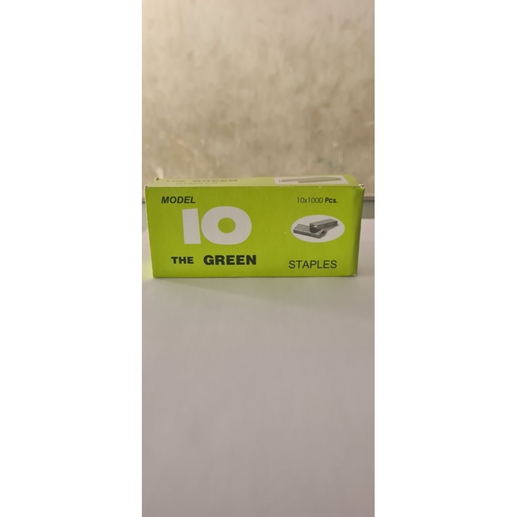 

isi Staples THE GREEN No. 10] isi / refill staples Kecil