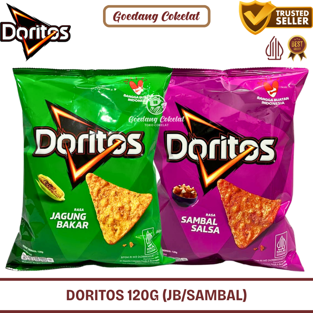 

Chiki Doritos Snack Makanan Ringan Rasa Jagung Bakar Sambal Salsa 120g
