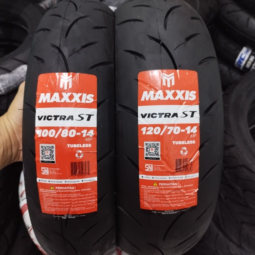 BAN Maxxis HONDA PCX 100/80-14, 120/70-14 VICTRA ORIGINAL 100%