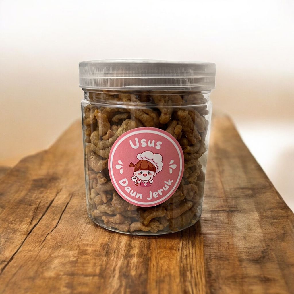 

Usus Daun Jeruk renyah kriuk original/ pedas 200 gram