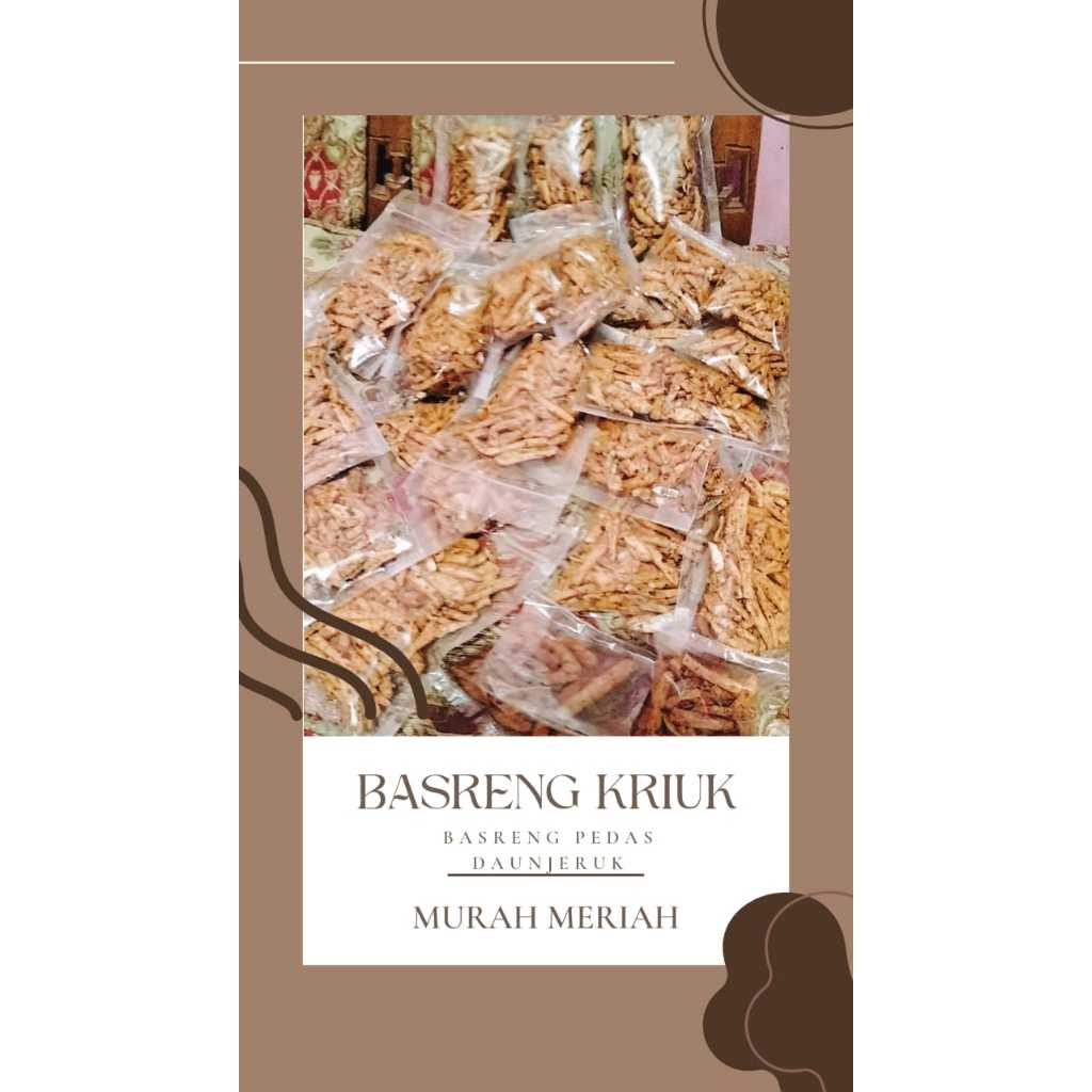 

BASRENG KRIUK PEDAS DAUN JERUK 500gr