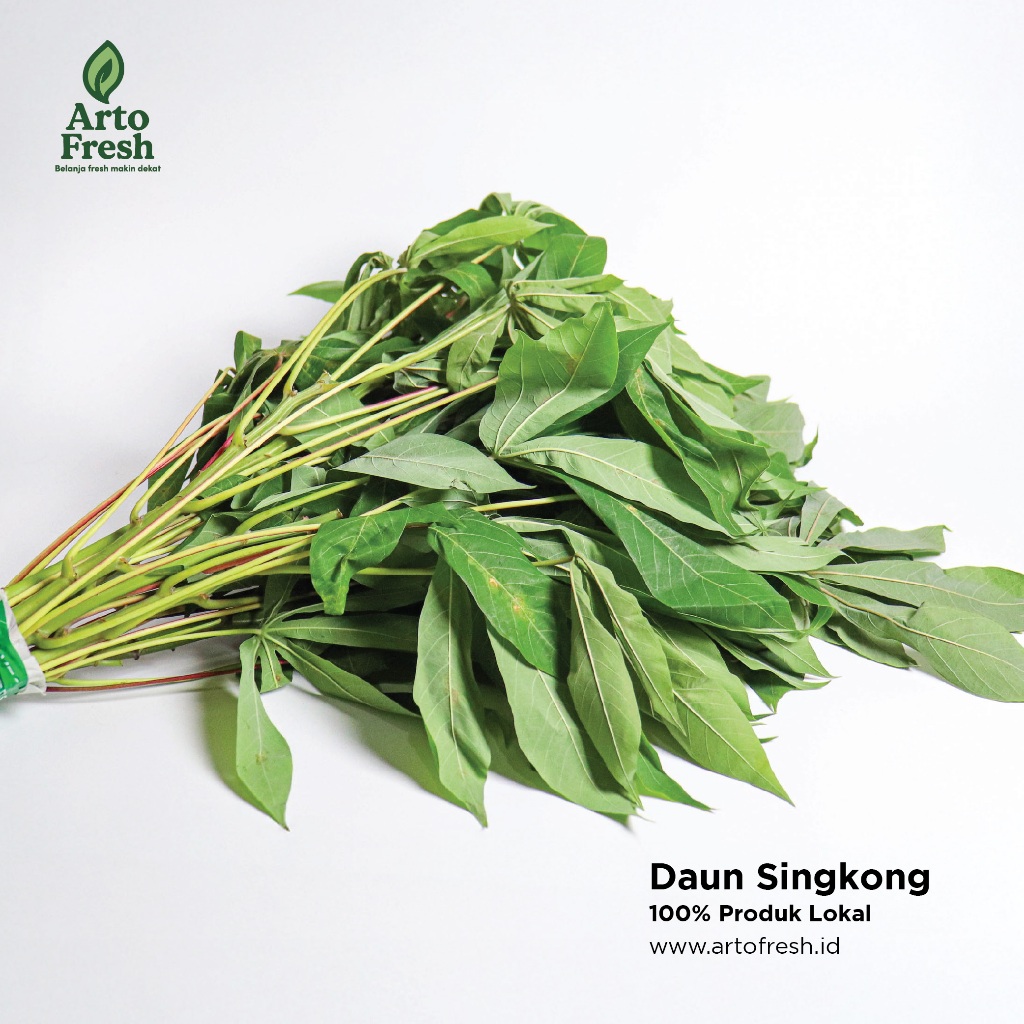 

Daun Singkong Segar, ArtoFresh Ikat 250 Gram