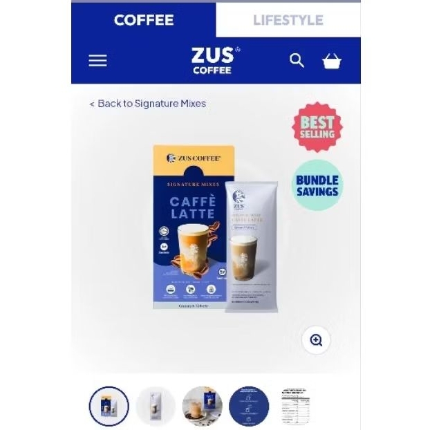 

zus coffee malaysia caffe latte 5s ready stock