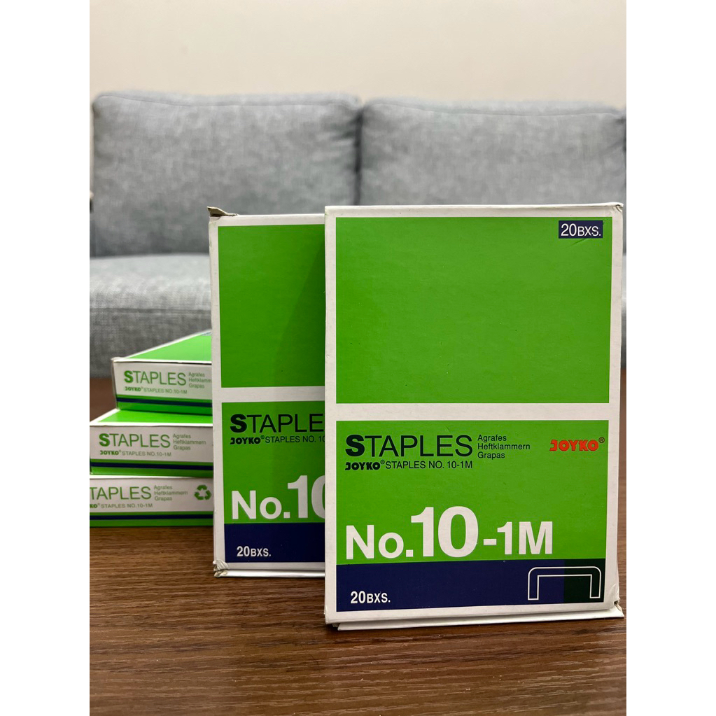 

isi staples joyko No 10- 1m ( 1 pak / 20 kotak )