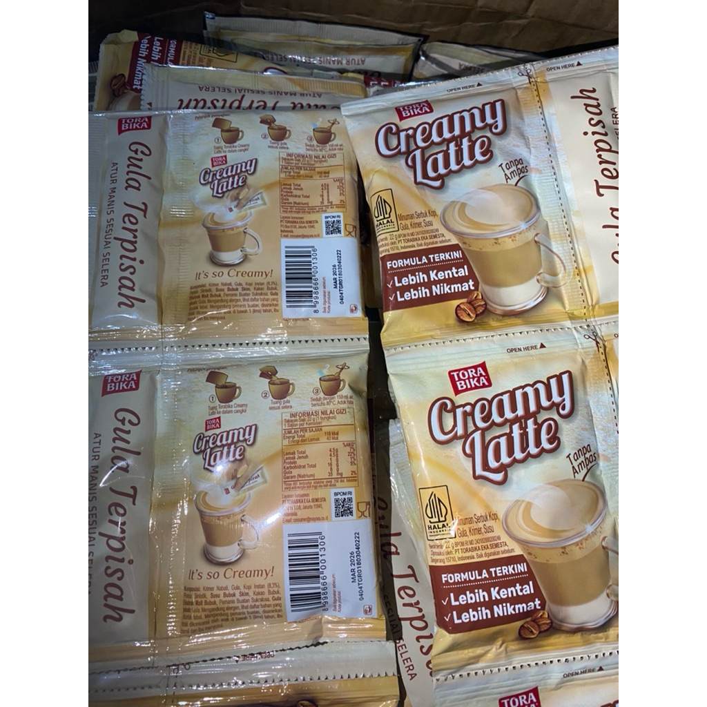 

TORABIKA CREAMY LATTE 1 PCS