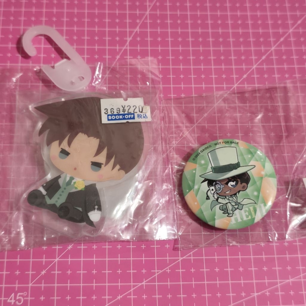 hattori heiji Detective conan keychain gantungan kunci akrilik acrylic standee badge pin official me