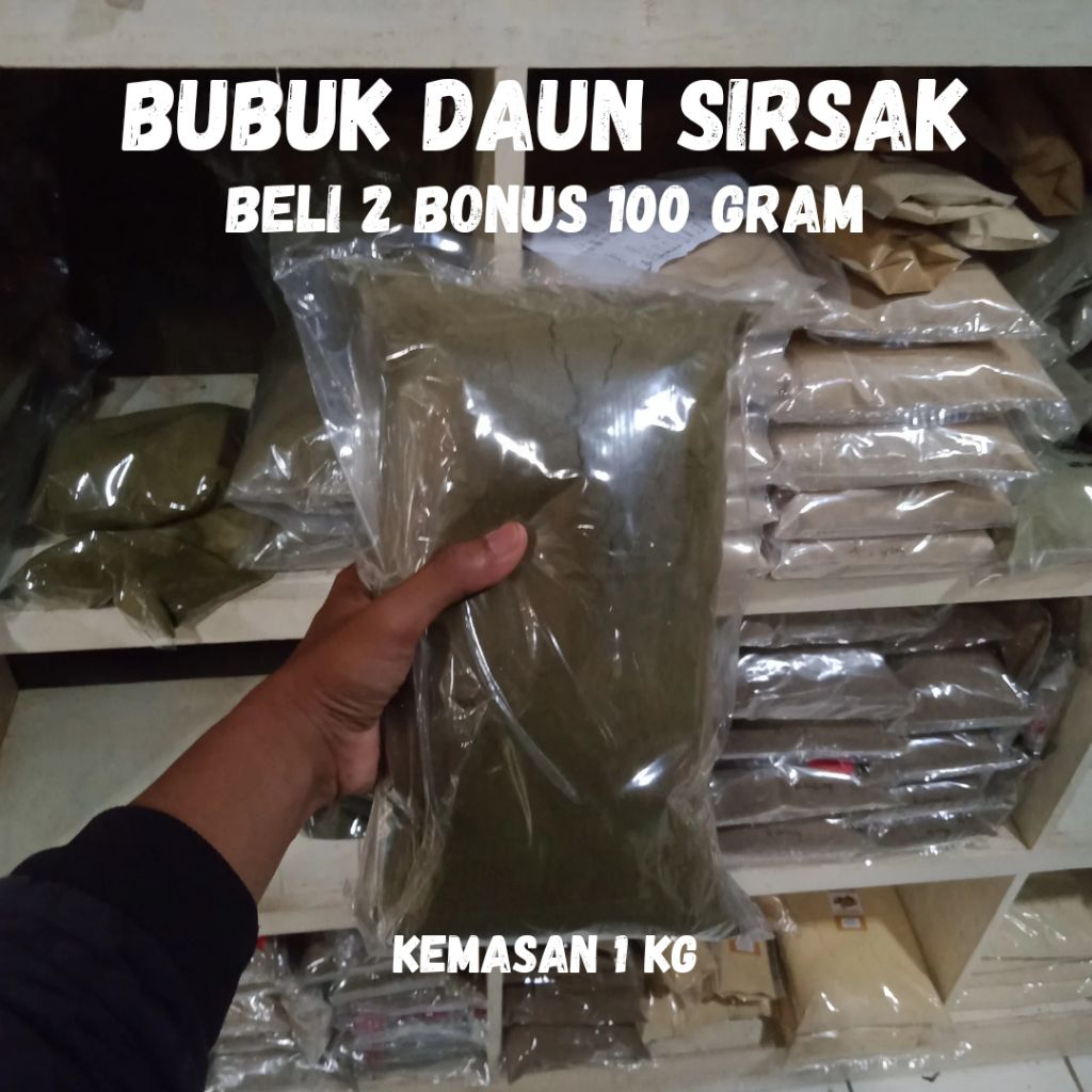 

Bubuk Serbuk Daun Sirsak Sirsat 1kg 1000 Gram Asli Tanpa Campuran