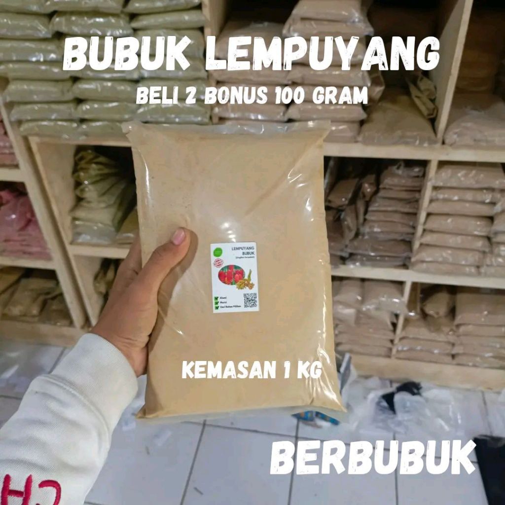 

Bubuk Serbuk Lempuyang 1 kg 1000gram Puyang Rempuyang Original Organik