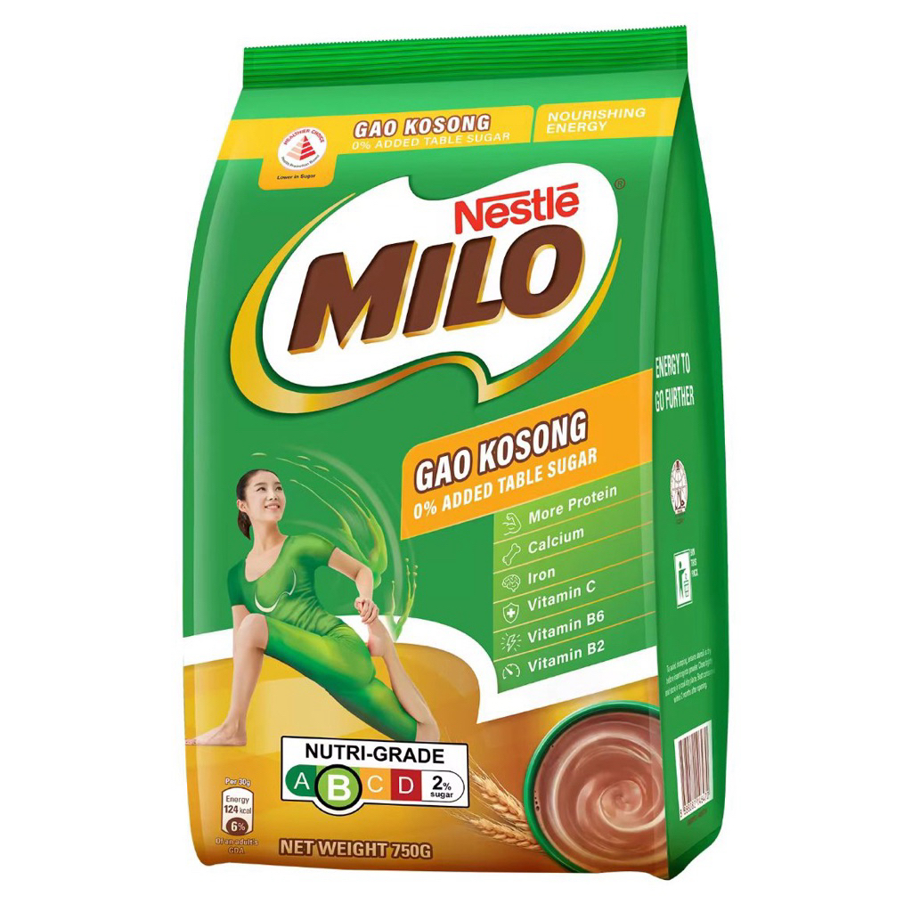 

Milo Gao Empty / Milo Tanpa Gula Singapore 750 Gr