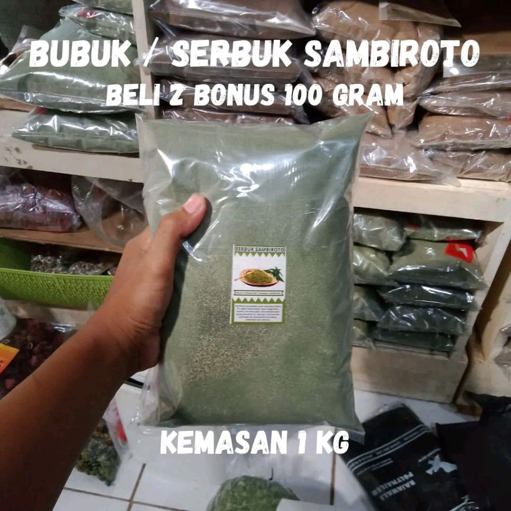

Bubuk Sambiroto Sambiloto 1KG 1000 Gram Murni Original Herbal Jamu