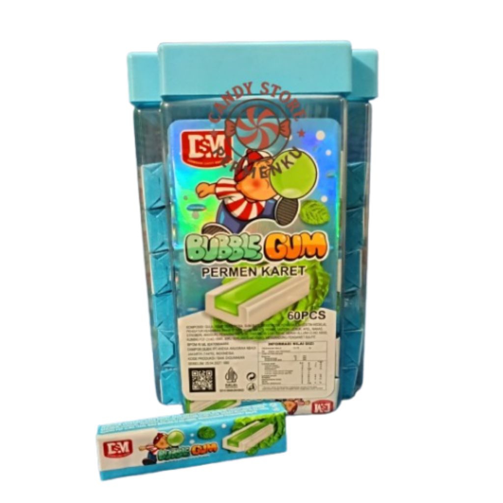 

DSM Bubble Gum Mint (Isi 60pcs)