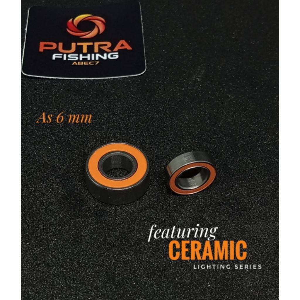 CERAMIC BEARING  ABEC-7 2OS STAINLES AS 6MM ORIGINAL 6×10×3 , 6×13×5