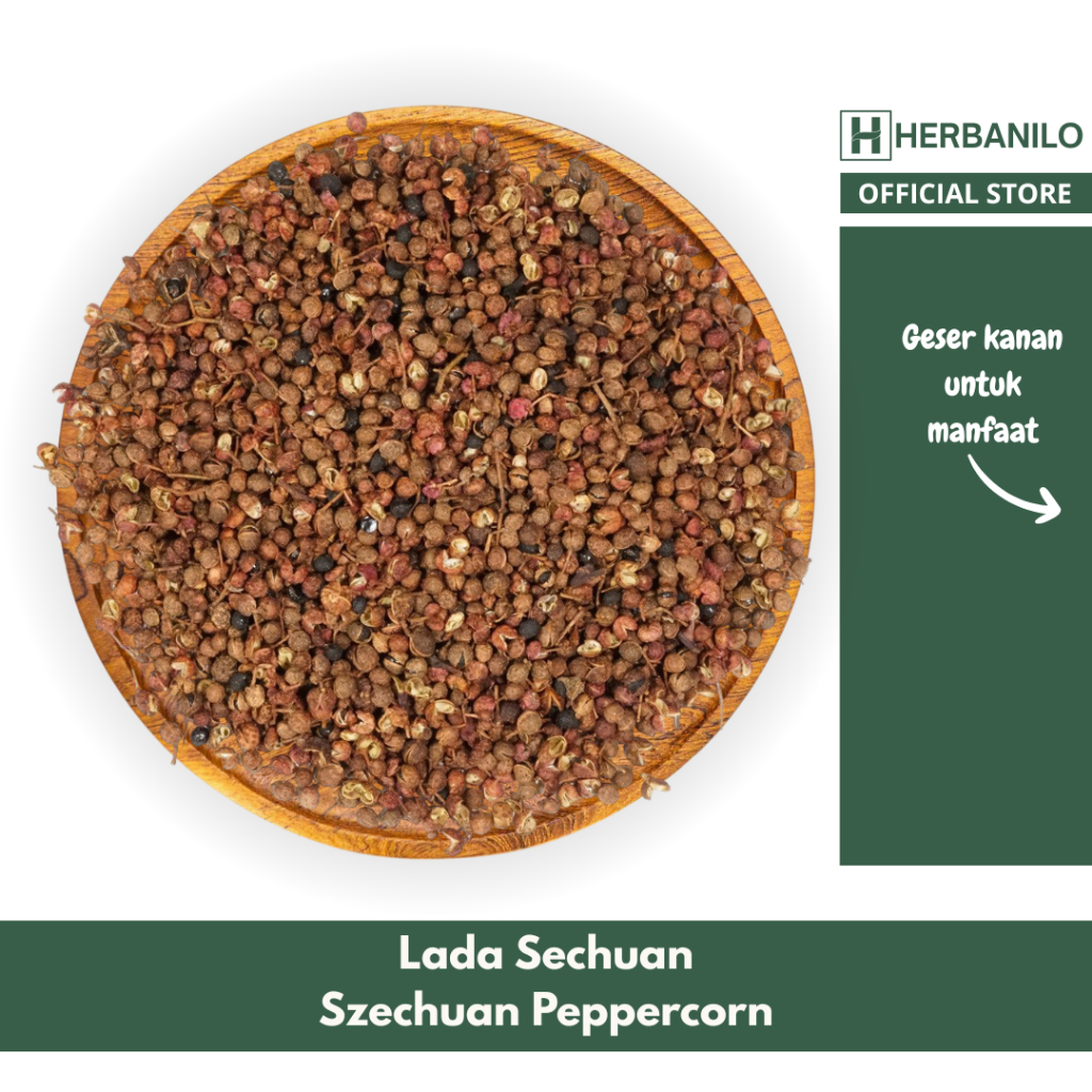 Herbanilo - Lada Sichuan / Szechuan Pepper / Andaliman Pepper Corn / Sichuan Pepper 10 Gram