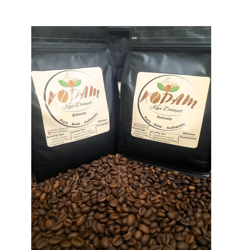

Kopi Robusta Dampit Grade A 500gr - KODAM | Roasted by Order| Bubuk & Biji