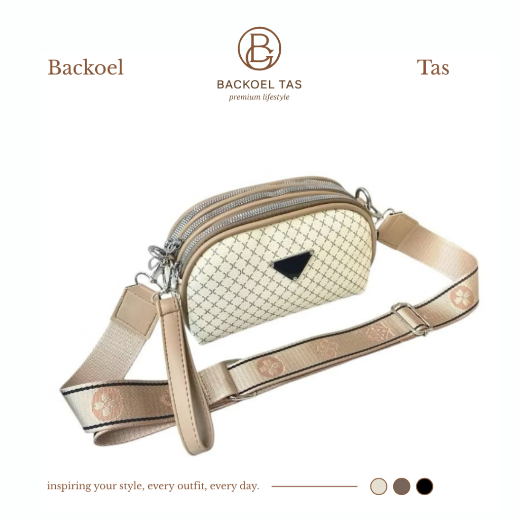 Backoel Tas - Marvel Tas Selempang Bahu Wanita 3 Ruang