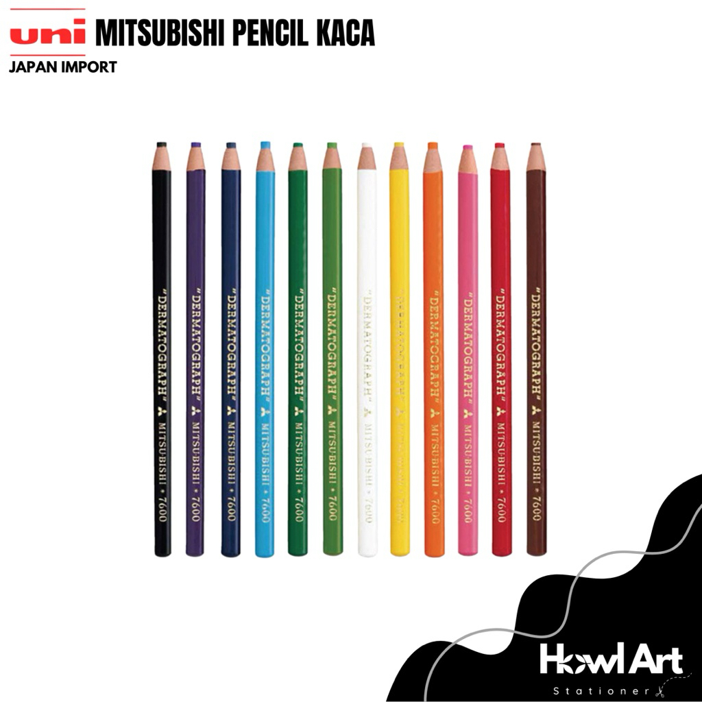 

Pensil Kaca Uni Mitsubishi DERMATOGRAPH 7600 Warna Lengkap