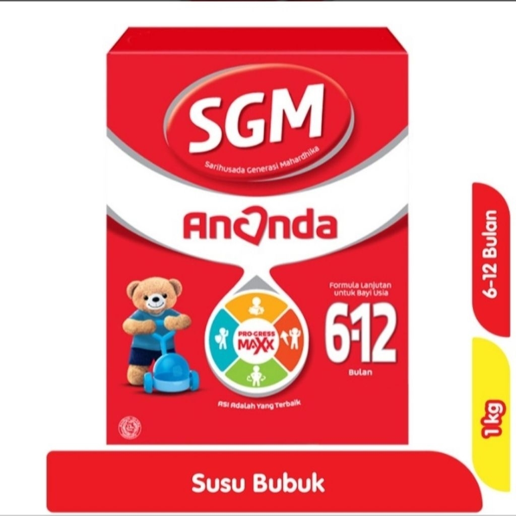 

SGM Ananda 2 (6-12 bulan) Susu Formula Bayi Bubuk 1 kg