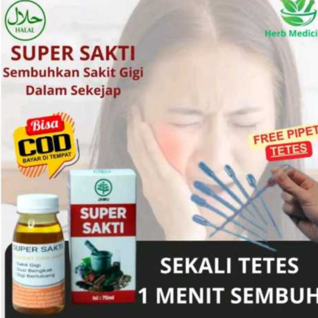 SUPER SAKTI obat sakit gigi berlubang paling ampuh  obat sakit gigi dan gusi obat sakit gigi dan gus