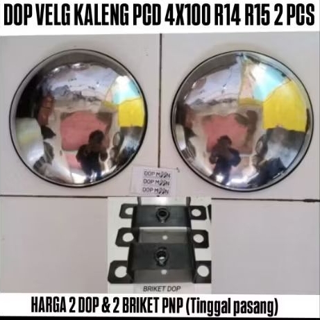 Dop Velg Kaleng Alumunium 22cm pcd 4x114 R13 R14 R15 - 2pcs Dop Alumunium Velg kaleng Kijang Avanza