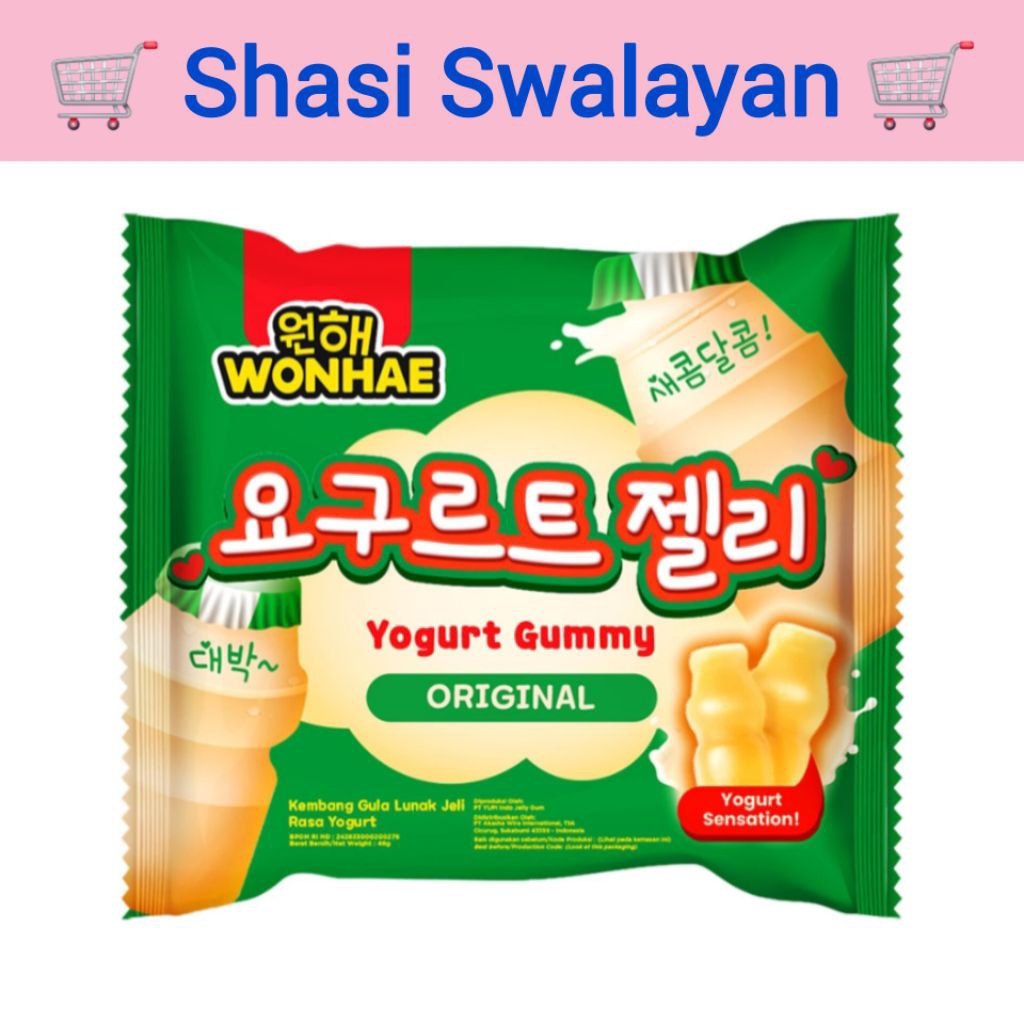 

Wonhae Permen Gummy Yogurt Original 48 gram
