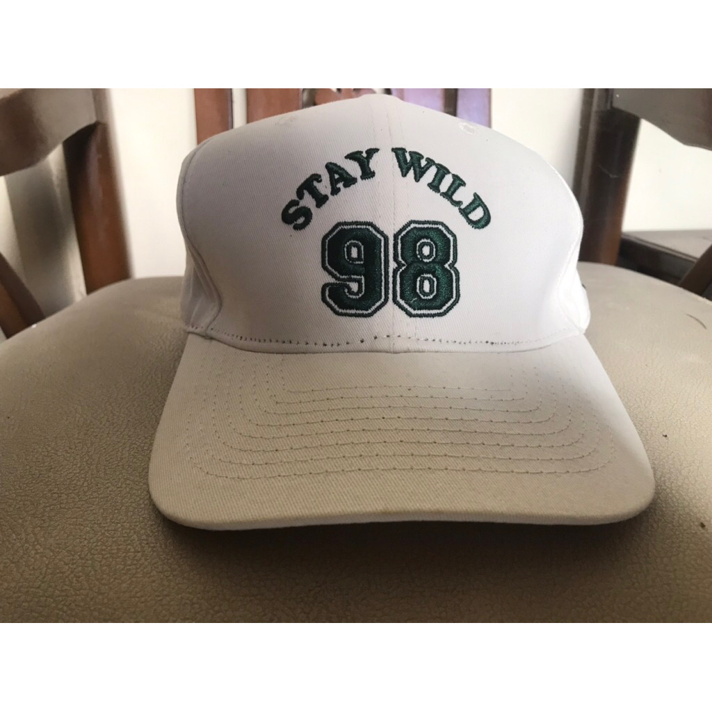 Topi Baseball Cap Hat Putih White Krem Cream KKV