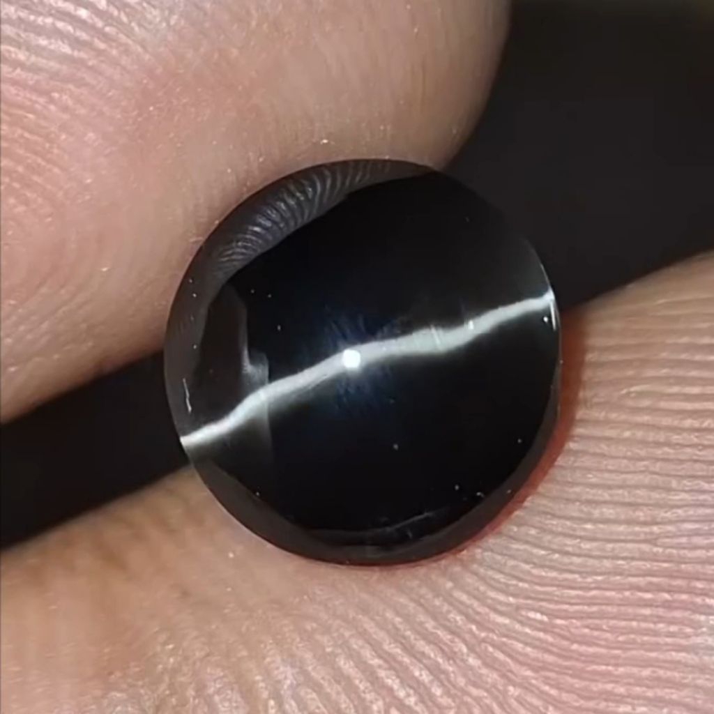 Natural Black Cat's Eye Silimanite NTD Srilanka Ceylon Elegant