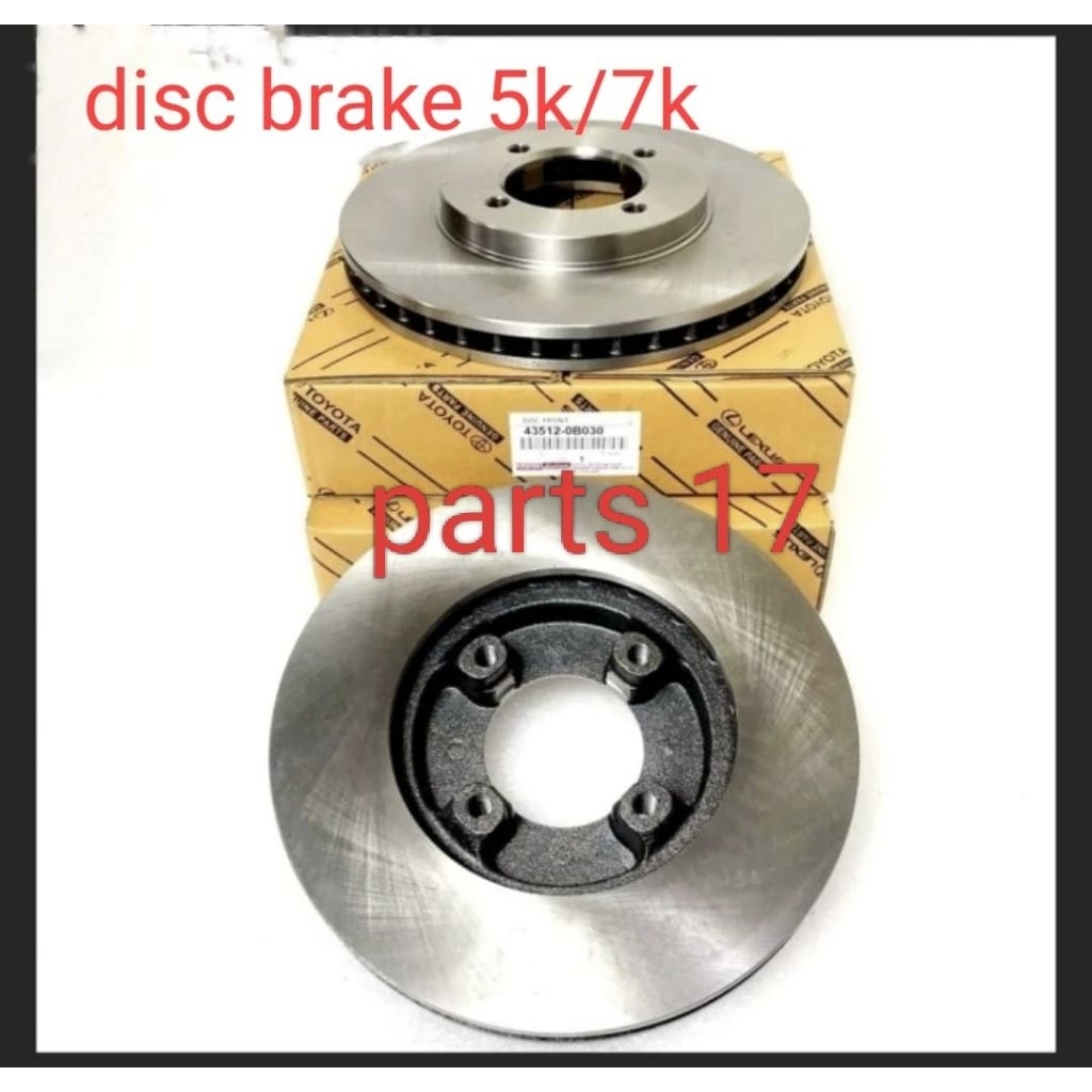 DISC BRAKE ROTOR DISC PIRING CAKRAM KIJANG 5K 7K ASLI ORIGINAL 43512-28020