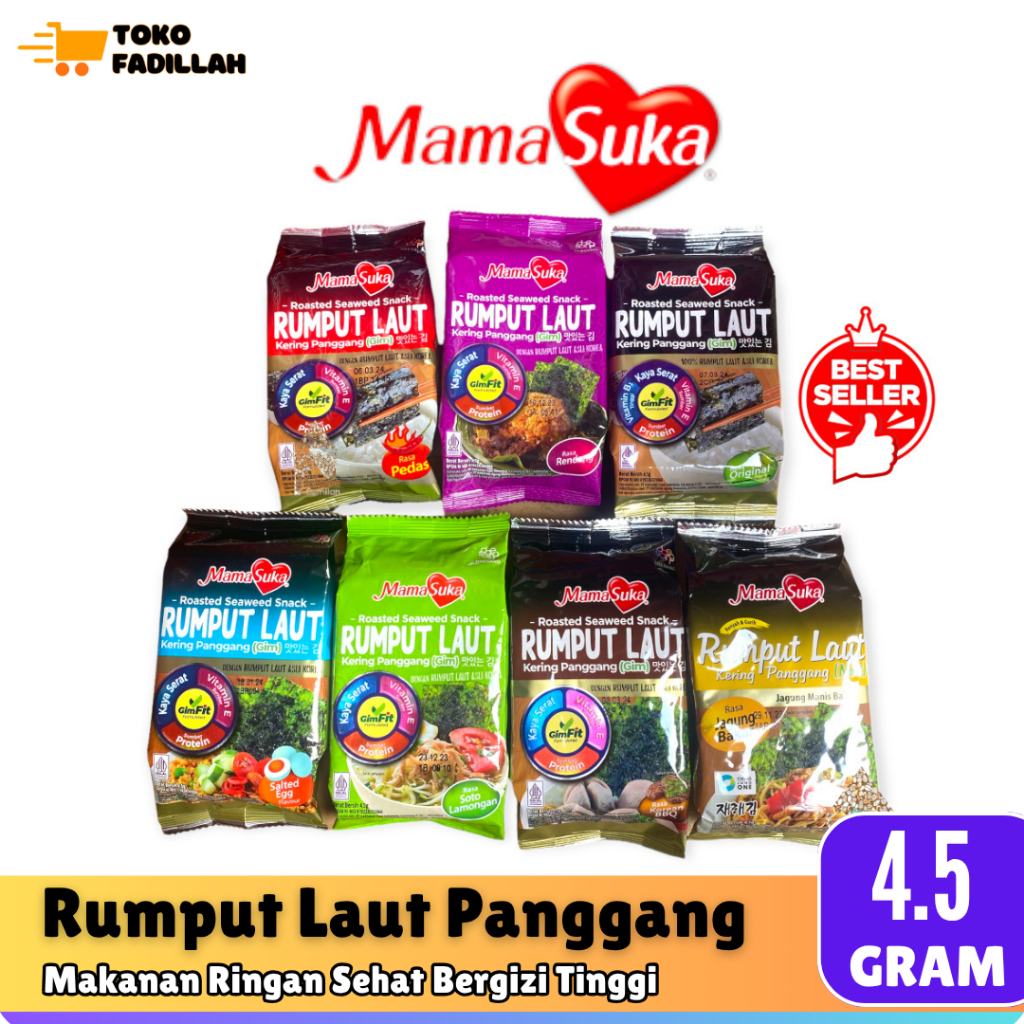 

MamaSuka Rumput Laut Panggang 4.5 gram - Aneka Rasa