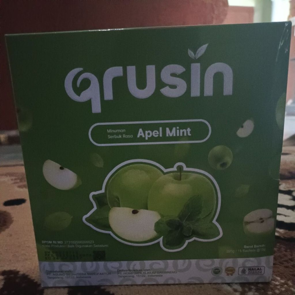 

minum serbuk rasa apel mint 15 sachet