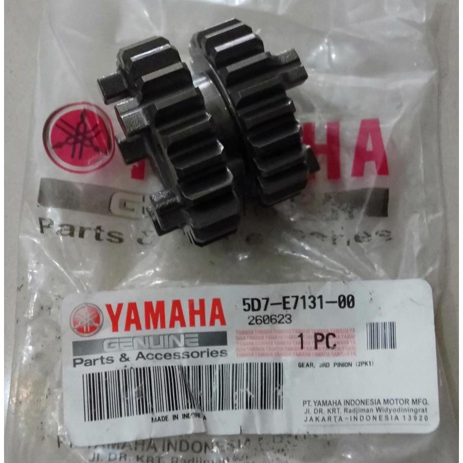 5D7-E7131-00 GIGI GEAR RASIO 3RD (22T/21T) XABRE R15 XSR ORIGINAL YAMAHA
