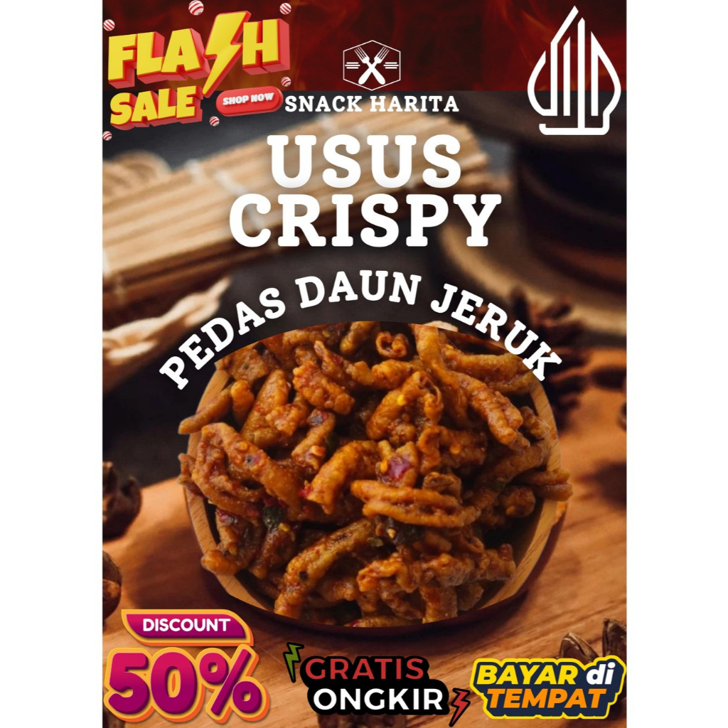 

USUS CRISPY PEDAS DAUN JERUK MINIMAL ORDER 100 PCS