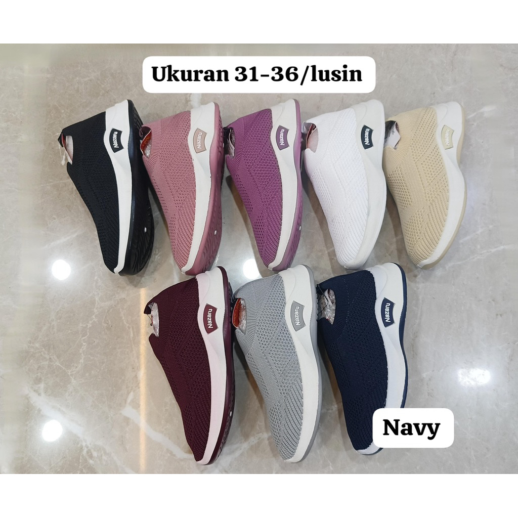 Sepatu rajut import anak unisex sepatu rajut berkualitas sol karet lentur
