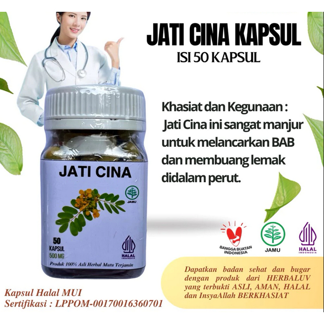 Kapsul Daun Jati Cina Original Herbal