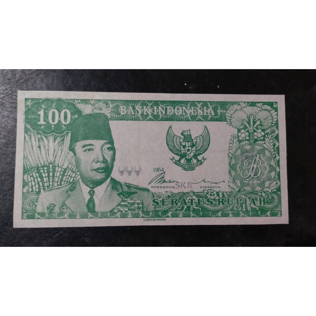 uka 100 Sukarno melengkung souvenir