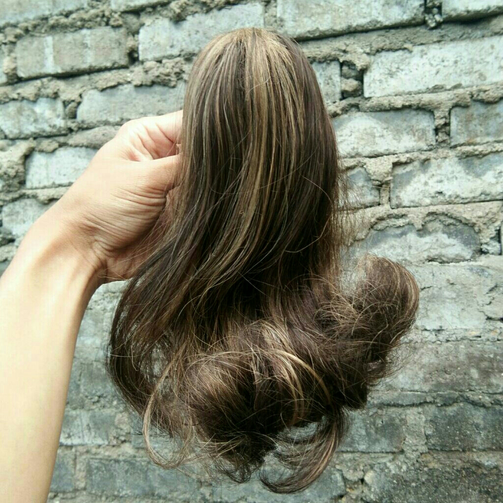 Hair Extension Ponytail Jepit Wig Rambut Palsu Preloved