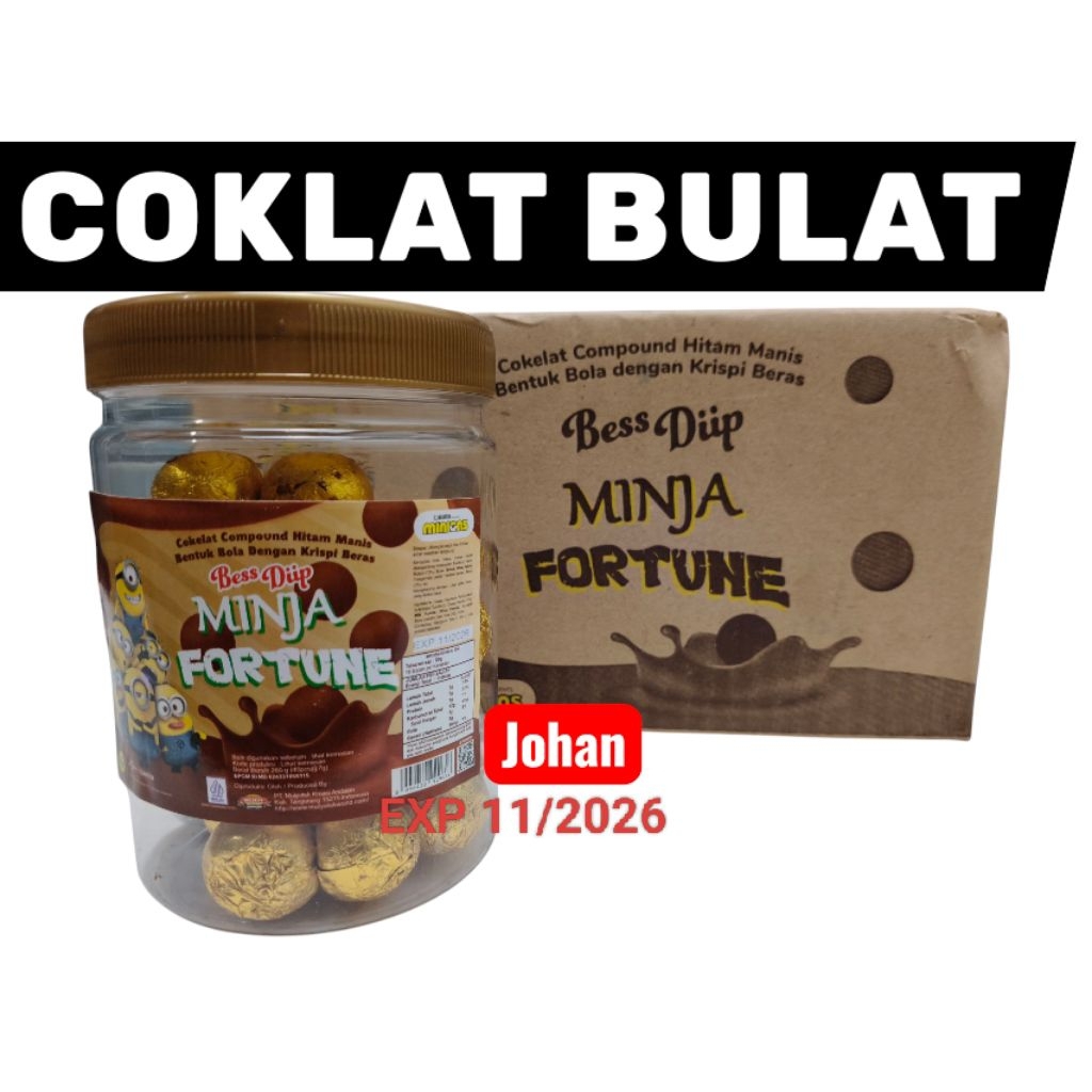

40 PCS COKLAT BULAT Bess Diip MINJA FORTUNE