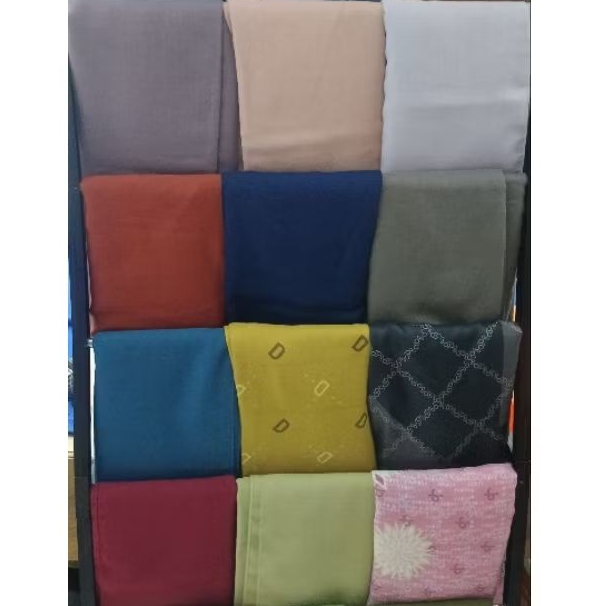 preloved dauky elzatta umama segi empat | pashmina kaos jasmine