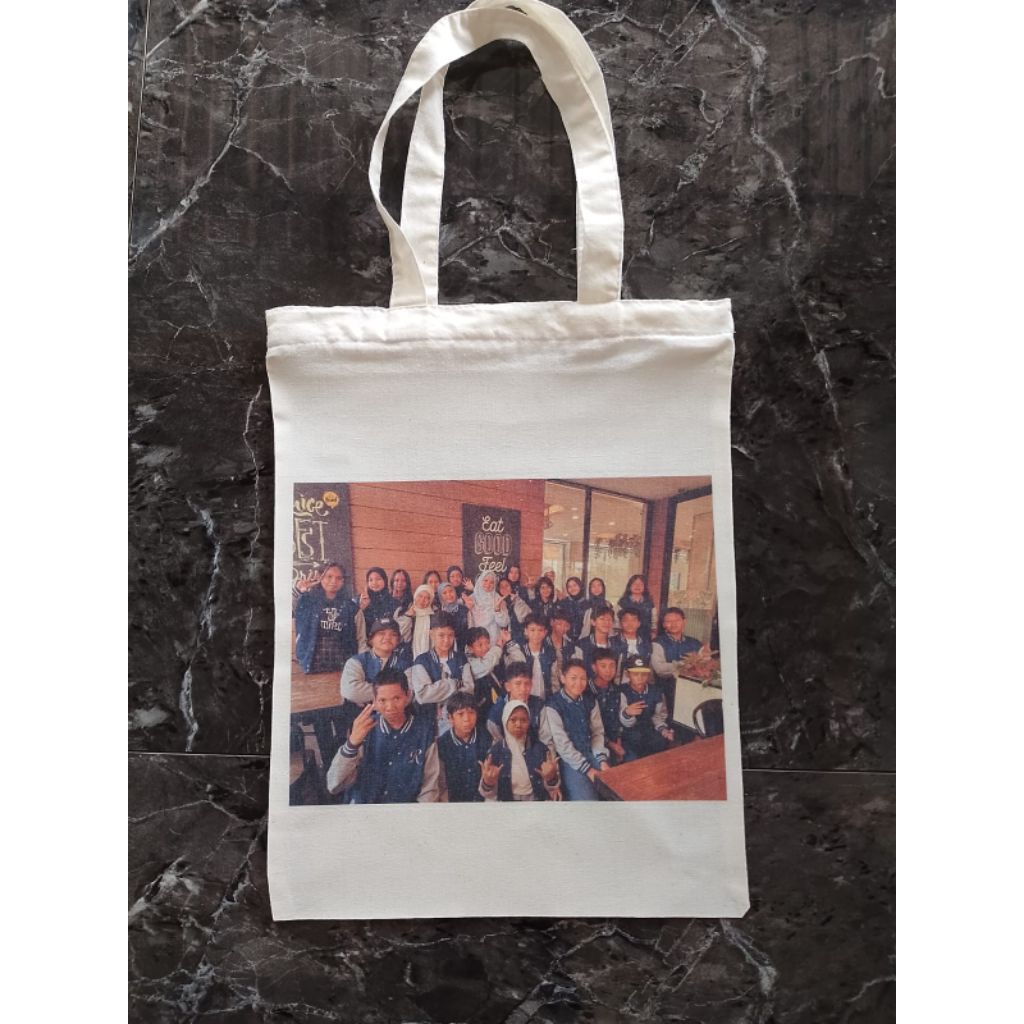 totebag Seminar custom / totebag promosi custom / totebag  Tasyakuran custom / totebag custom sablon