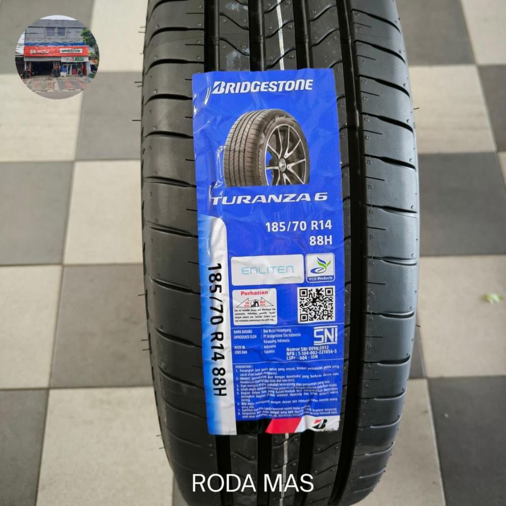 Ban Bridgestone Turanza 6 185/70 R14 (Ban Avanza,Xenia)