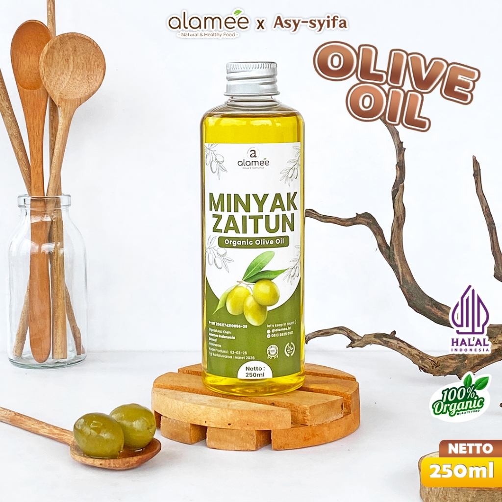 

Minyak Zaitun Untuk Diminum dan Dimasak Olive Oil Extra Virgin Organic Organik Murni Asli Masak Asli