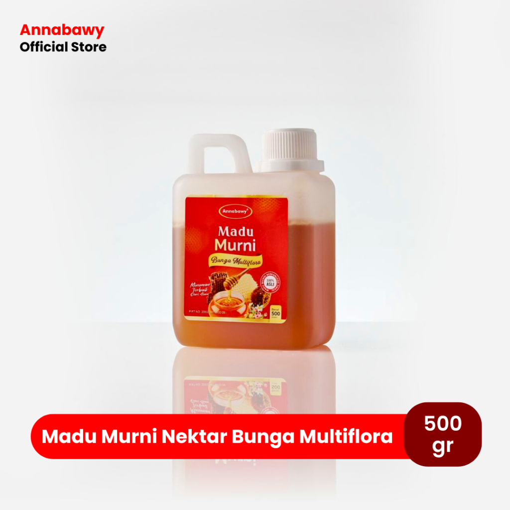 

Madu Murni Nektar Bunga Multiflora 500gr Annabawy Raw Honey Premium Quality