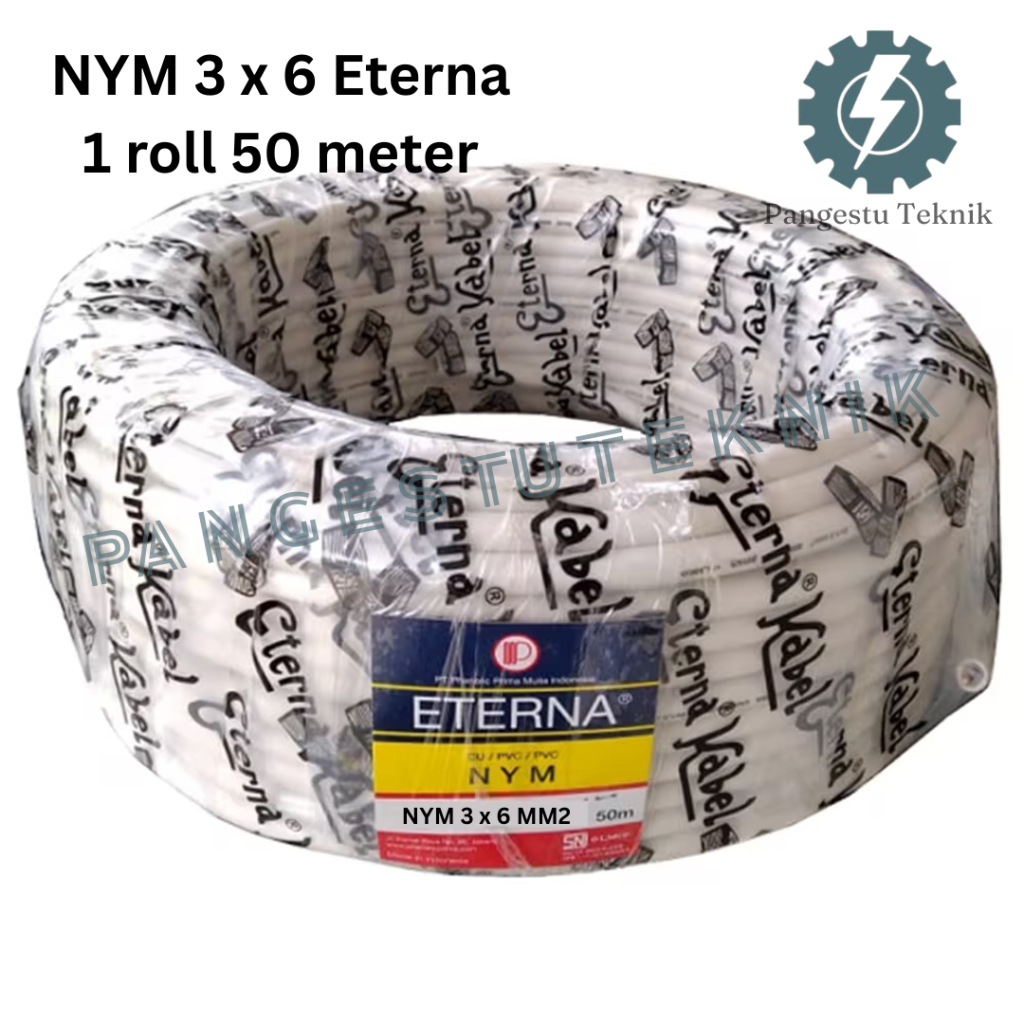 Kabel NYM 3 x 6 mm ETERNA / 50 Meter / NYM 3 x 6 mm