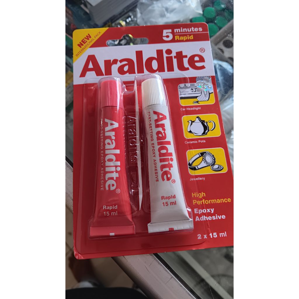 Lem epoxy Araldite Original lem speaker