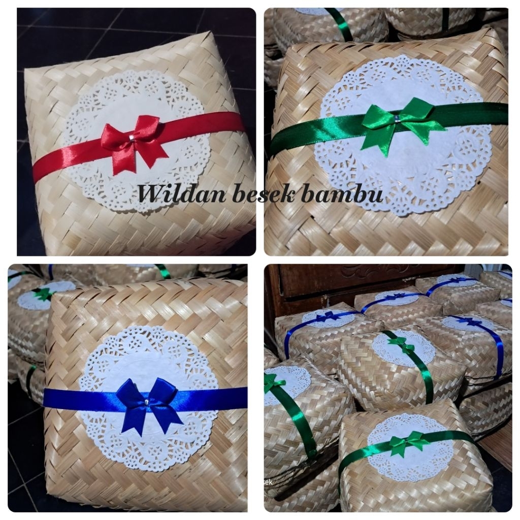 

besek pita uk 12x12cm || harga 1 pasang