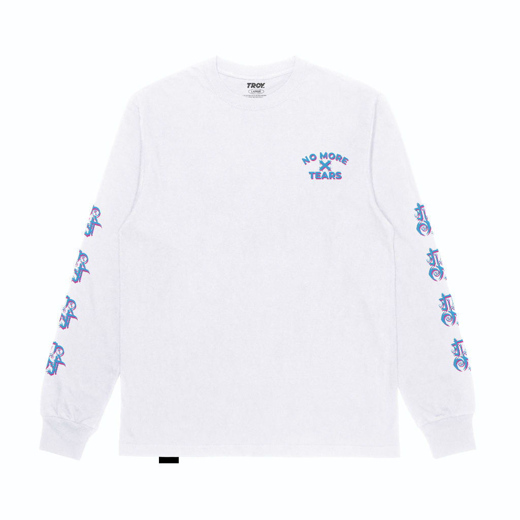 Troy Company Longsleeve Tshirt White Tearless - Kaos Putih Lengan Panjang LS 3217