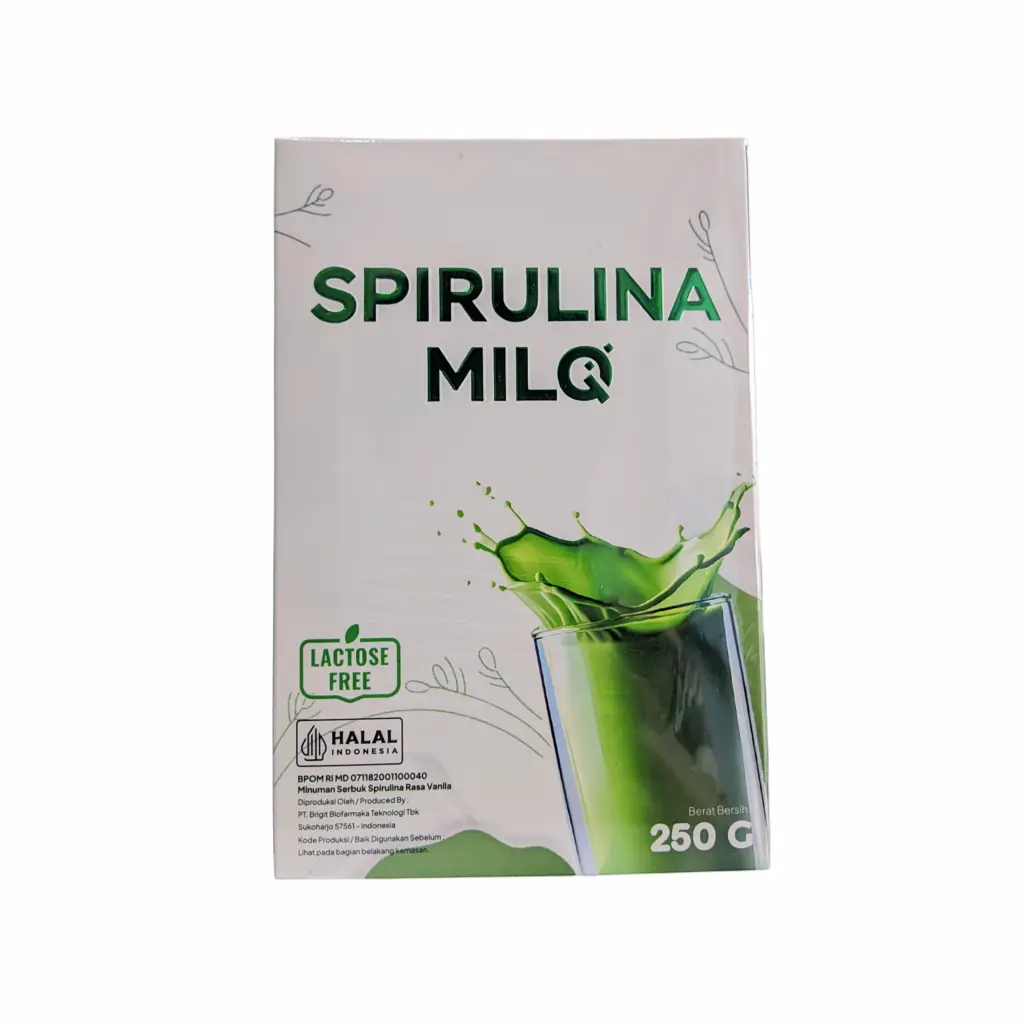 

SPIRULINA MILQ Minuman Serbuk Spirulina Rasa Vanila 250gr